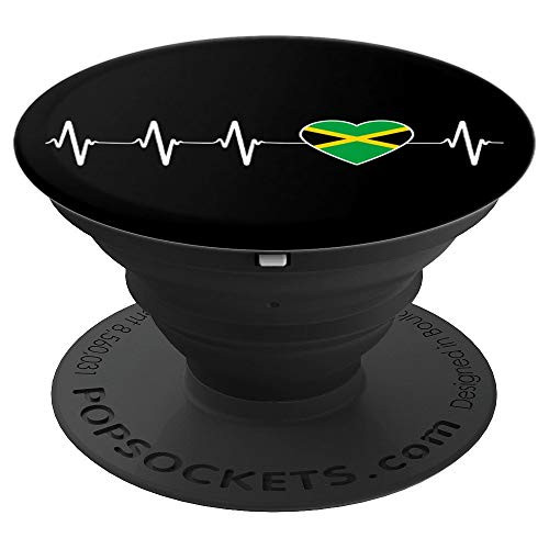 Jamaican Heartbeat Proud I Love Jamaica Flag Country Gift PopSockets Grip and Stand for Phones and Tablets Jamaican Heartbeat Proud I Love Jamaica Flag Country Gift PopSockets Grip and Stand for Phones and Tablets