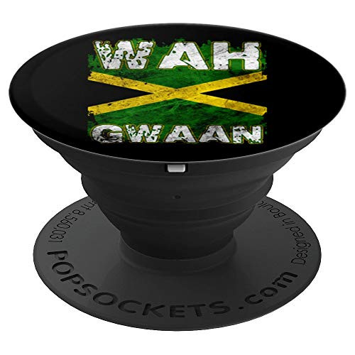 Jamaica Shirt Wah Gwaan Rasta Cool Distressed Jamaican Flag PopSockets Grip and Stand for Phones and Tablets Jamaica Shirt Wah Gwaan Rasta Cool Distressed Jamaican Flag PopSockets Grip and Stand for Phones and Tablets