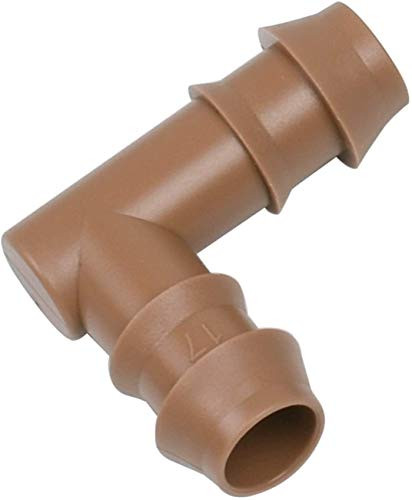 Jayee 25 Pack Drip Irrigation Barbed Elbow Fittings  17mm  for 1 2  Drip Hose 0600ID  ?Sprinkler Tubing Connector for Drip System