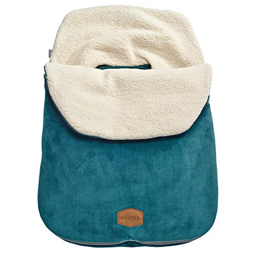 JJ Cole   Original Bundleme Canopy Style Bunting Bag to Protect Baby from Cold and Winter Weather in Car Seats and Strollers Teal Infant