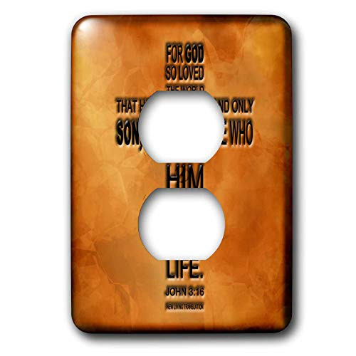 3dRose lsp 29092 6 John 3 16 Bible Verse Embossed On A Copper Background 2 Plug Outlet Cover 3dRose lsp 29092 6 John 3 16 Bible Verse Embossed On A Copper Background 2 Plug Outlet Cover