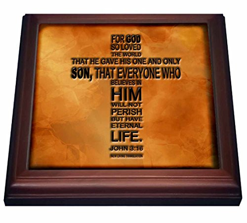 3dRose John 3 16 Bible Verse Embossed on a Copper Background Trivet with Ceramic Tile 8 by 8 Brown 3dRose John 3 16 Bible Verse Embossed on a Copper Background Trivet with Ceramic Tile 8 by 8 Brown