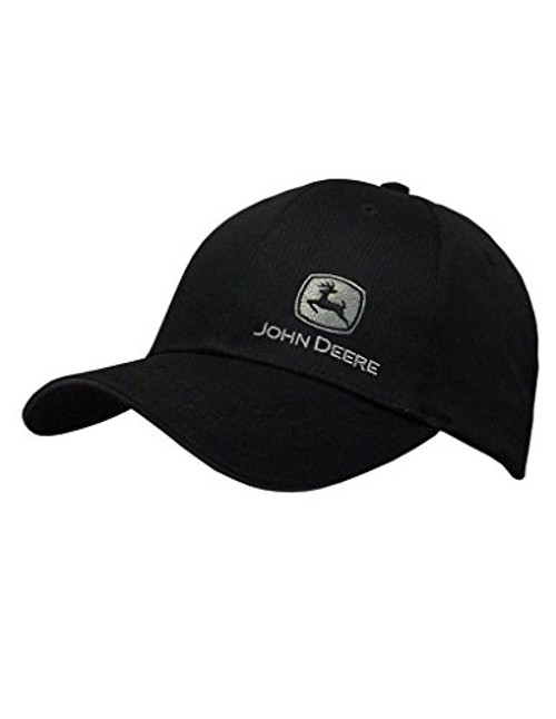 John Deere Black with Silver Logo Snapback Hat 13080428BK00 John Deere Black with Silver Logo Snapback Hat 13080428BK00