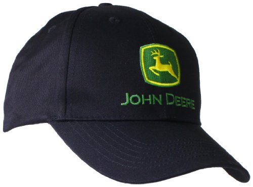 John Deere Embroidered Logo Baseball Hat   One Size   Men s   Black