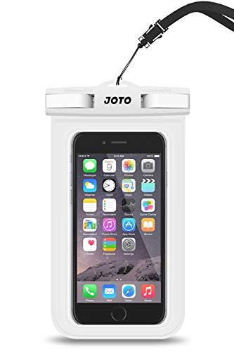 JOTO Universal Waterproof Pouch Cellphone Dry Bag Case for iPhone 11 Pro Max Xs Max XR X 8 7 6S Plus SE 2020 Galaxy S20 Ultra S20  S10 Plus S10e S9 Plus S8 Note 10  9 Pixel 4 XL up to 69   White