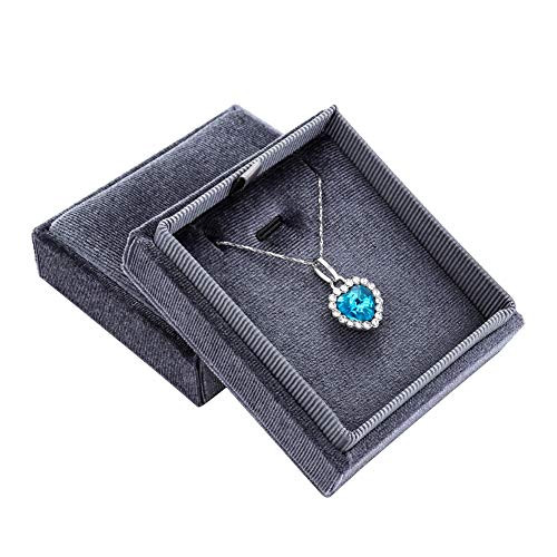 Velvet Ring Pendant Bearer BoxJewelry Display Gift Box for ProposalEngagementWeddingAnniversary Pendant Necklace Box Gray Velvet Ring Pendant Bearer BoxJewelry Display Gift Box for ProposalEngagementWeddingAnniversary Pendant Necklace Box Gray