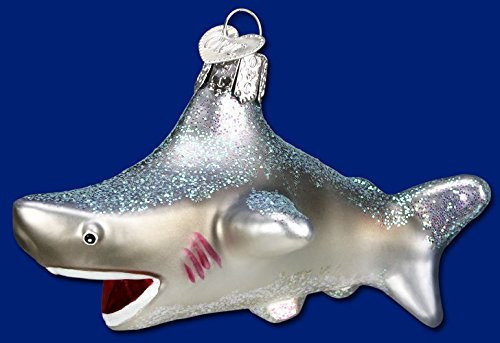 Old World Christmas Shark Glass Blown Ornament