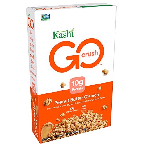 Kashi GO Peanut Butter Crunch Cereal   Vegan   Non GMO   132 Ounce  Pack of 1