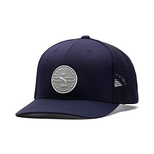 PUMA Golf 2020 Men s Trucker Patch Hat  Men s PeacoatOne Size