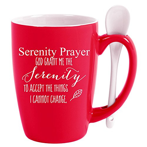 Dexsa Mug Spoon Mug Serenity Prayer  15 Oz