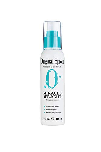 Original Sprout Miracle Detangler All Natural Hair Moisturizer and Leave In Conditioner Spray 4 oz  Packaging May Vary