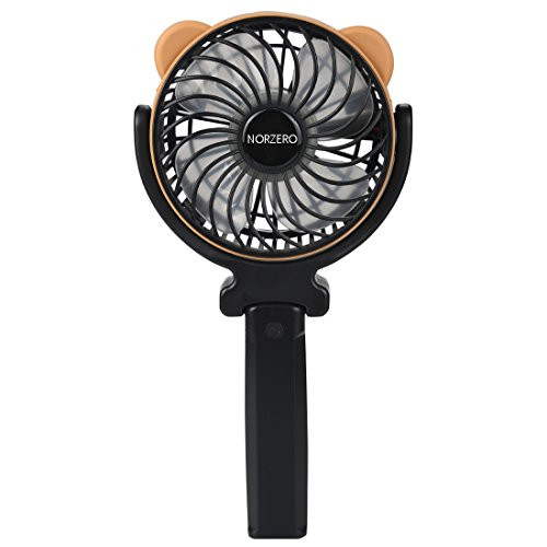 NORZERO Mini Handheld Fan Foldable Fan Personal Portable Cooling Fan Desk Fan with USB Rechargeable Battery Operated Electric Fan(Battery Included)