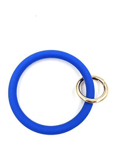 Silicone Key Ring Keyring Bangle Keychain Wristlet Key Chain Wristlet Key Ring  FBA YSH001 D