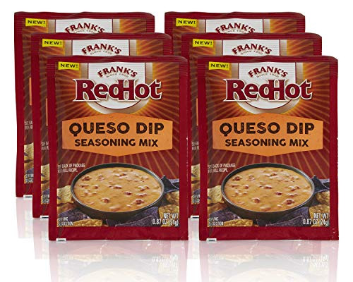 Frank s RedHot Queso Dip Seasoning Mix 087 oz Pack of 6 Frank s RedHot Queso Dip Seasoning Mix 087 oz Pack of 6