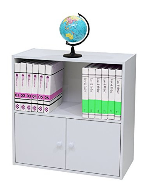 Kings Brand Furniture 2 Shelf Bookcase Storage Organizer White