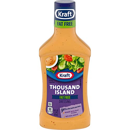 Kraft Thousand Island Fat Free Salad Dressing  16 fl oz Bottles Pack of 6