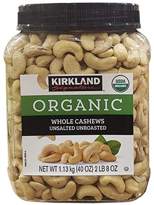 Kirkland Signature Organic Unsalted Cashew 40 oz Kirkland Signature Organic Unsalted Cashew 40 oz