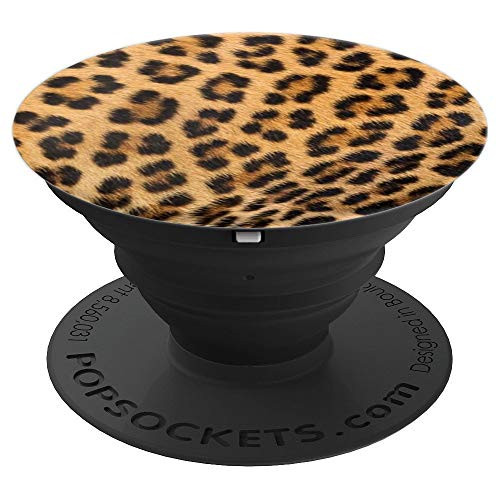 Leopard Print Skin Animal Tiger Panther Lion Cheetah Gift PopSockets Grip and Stand for Phones and Tablets