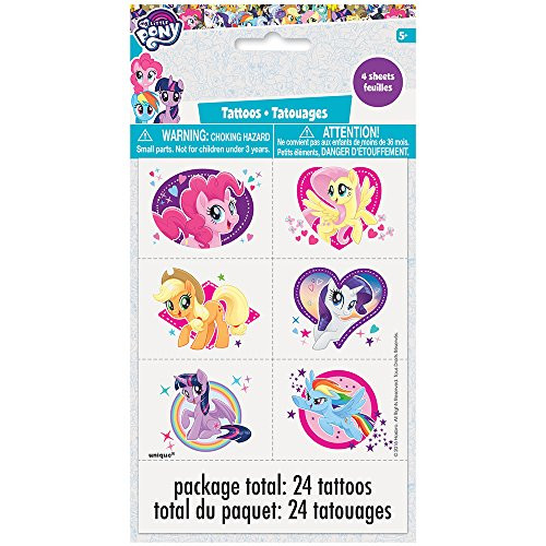 Unique Industries My Little Pony Temporary Tattoos 24ct