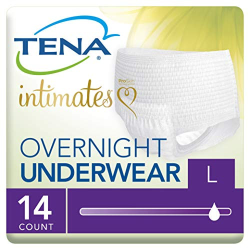 Tena Incontinence Underwear for Women for Overnight Large 14 Count