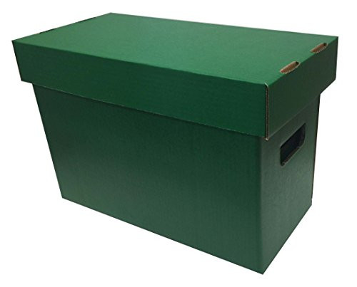 1  Max Pro Brand SHORT Colored Comic Storage Box   Holds 150   175 Comic Books   GREEN