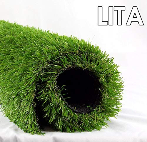 LITA Realistic Deluxe Artificial Grass Synthetic Thick Lawn Turf Carpet 33 FT x 5 FT  165 Square FT   Perfect for indoor outdoor Landscape