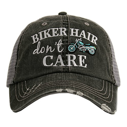 KATYDID Biker Hair Don t Care Women s Trucker Hat Cap Mint KATYDID Biker Hair Don t Care Women s Trucker Hat Cap Mint