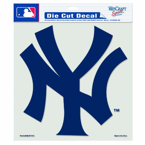 MLB New York Yankees 8 by 8 Inch Diecut Colored Decal