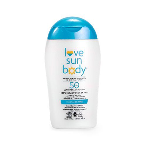 Love Sun Body 100 Natural Mineral Sunscreen SPF 50 Fragrance Free 100 ml Reef Safe with Non Nano Zinc Oxide and Titanium Dioxide for Face and Body Chemical Free Moisturizing Water Resistant Love Sun Body 100 Natural Mineral Sunscreen SPF 50 Fragrance Free 100 ml Reef Safe with Non Nano Zinc Oxide and Titanium Dioxide for Face and Body Chemical Free Moisturizing Water Resistant