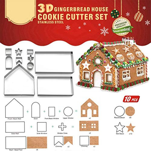 3D Christmas Gingerbread House Cookie CuttersFestive Xmas House Cookie Cutter Mold SetGingerbread House KitDIY Baking Pastry Tool Small Gingerbread House Biscuit MoldHaunted House Gift Box Packing 3D Christmas Gingerbread House Cookie CuttersFestive Xmas House Cookie Cutter Mold SetGingerbread House KitDIY Baking Pastry Tool Small Gingerbread House Biscuit MoldHaunted House Gift Box Packing