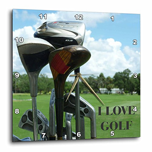 3dRose dpp 31152 1 Lovin Golf Wall Clock 10 by 10 Inch