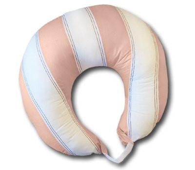 Bacati   Metro Pink White Chocolate Nursing Pillow Insert with Removable Zippered Cover Included