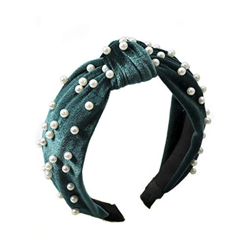 Headbands for Women Pearl Headbands 1PCS Twisted Faux Pearl Velvet Headband Elegant Bling Hair Clip Hairpins Headwear Barrette Styling Tools AccessoriesGreen Headbands for Women Pearl Headbands 1PCS Twisted Faux Pearl Velvet Headband Elegant Bling Hair Clip Hairpins Headwear Barrette Styling Tools AccessoriesGreen