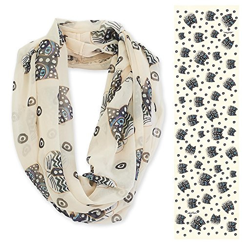Laurel Burch Infinity Scarf Polka Dot Gatos Laurel Burch Infinity Scarf Polka Dot Gatos