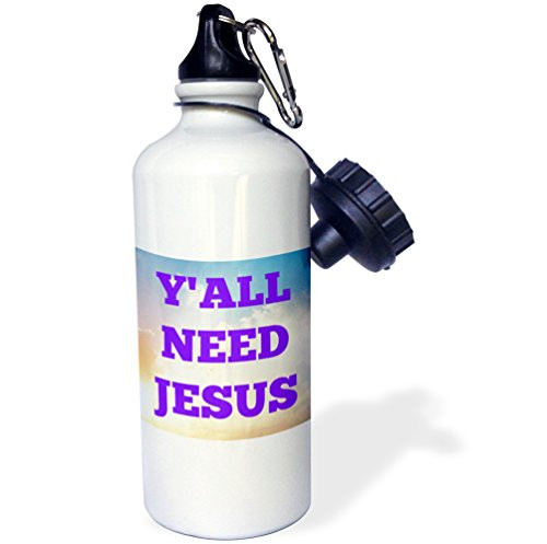 3dRose Yall Need Jesus Purples Letters On A Sky Background Sports Water Bottle 21oz 21 oz Multicolored 3dRose Yall Need Jesus Purples Letters On A Sky Background Sports Water Bottle 21oz 21 oz Multicolored