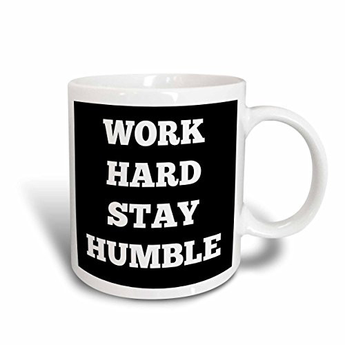 3dRose Work Hard Stay Humble Letters Background Mug 15 oz Black White 3dRose Work Hard Stay Humble Letters Background Mug 15 oz Black White