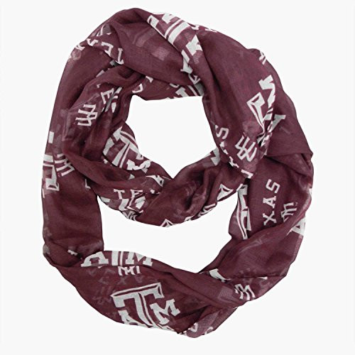 NCAA Texas A M Aggies Sheer Infinity Scarf
