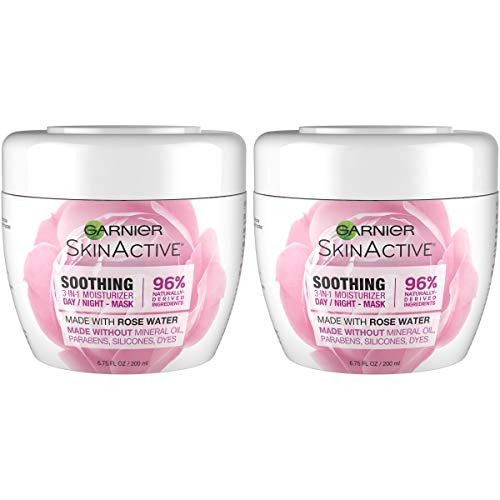 Garnier SkinActive 3 in 1 Face Moisturizer with Rose Water 67 Fl Oz  Pack of 2   Packaging May Vary