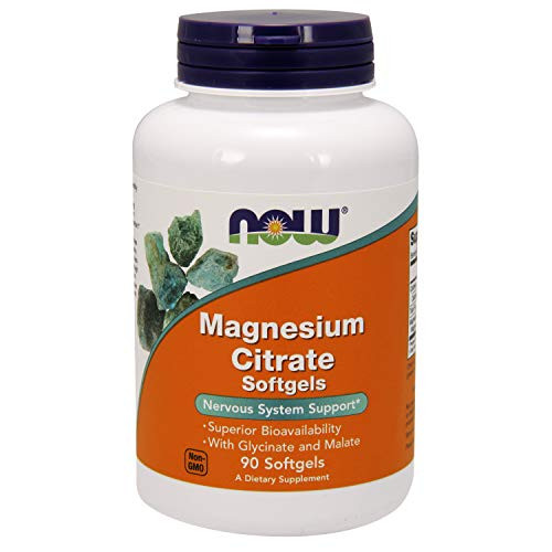 NOW Supplements Magnesium Citrate 90 Softgels