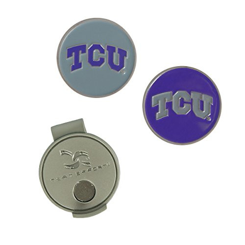Team Effort Texas Christian Horned Frogs Hat Clip   2 Ball Markers
