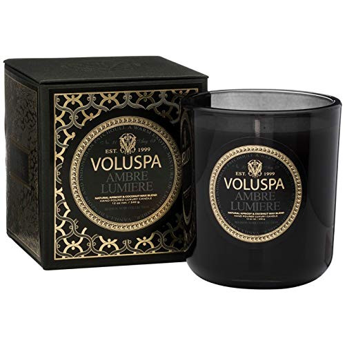 Voluspa Ambre Lumiere Classic Maison Boxed Glass Candle 12 Ounces Voluspa Ambre Lumiere Classic Maison Boxed Glass Candle 12 Ounces