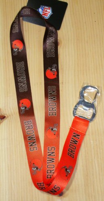 Pro Specialties Group NFL Cleveland Browns Ombre Lanyard Brown Orange Onse Size Pro Specialties Group NFL Cleveland Browns Ombre Lanyard Brown Orange Onse Size