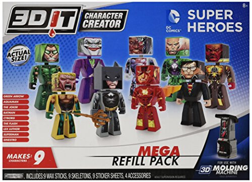 3DIT Character Creator DC Comics Mega Refill Pack Novelty Toy