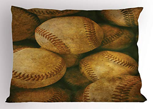 Ambesonne Vintage Pillow Sham Vintage Baseball Background American Sports Theme Nostalgic Leather Retro Balls Artwork Decorative Standard Queen Size Printed Pillowcase 30 X 20 Brown Ambesonne Vintage Pillow Sham Vintage Baseball Background American Sports Theme Nostalgic Leather Retro Balls Artwork Decorative Standard Queen Size Printed Pillowcase 30 X 20 Brown