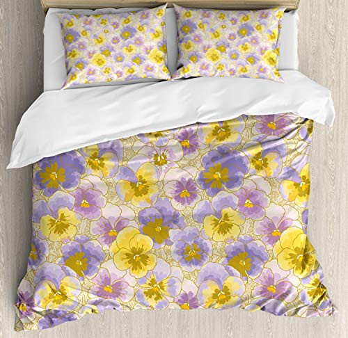 pansy duvet cover