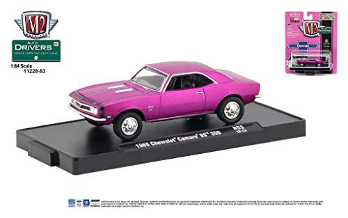 M2 Machines Auto-Drivers 1:64 R53 1968 Chevrolet Camaro SS 350 Satin Pink M2 Machines Auto-Drivers 1:64 R53 1968 Chevrolet Camaro SS 350 Satin Pink