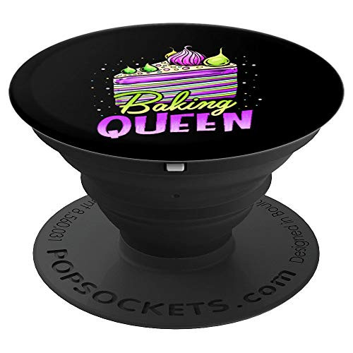 Cake Baking Queen Cupcake Bakers Pastry Chefs PopSockets Grip and Stand for Phones and Tablets