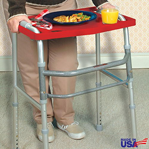 North American Health   Wellness Walker Tray   Red