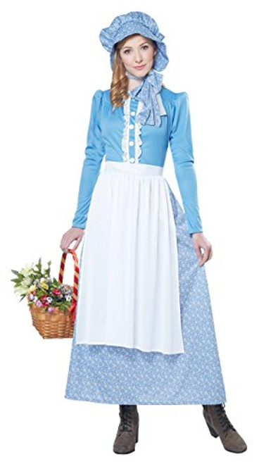 California Costumes Women s Pioneer Woman Costume Blue White Medium