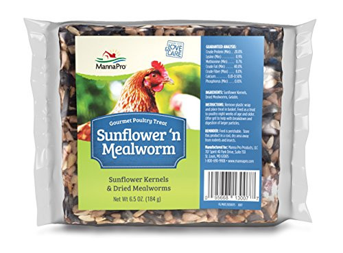 Manna Pro Sunflower and Mealworm Snack Cake   Rich in nutrients   65 OZ